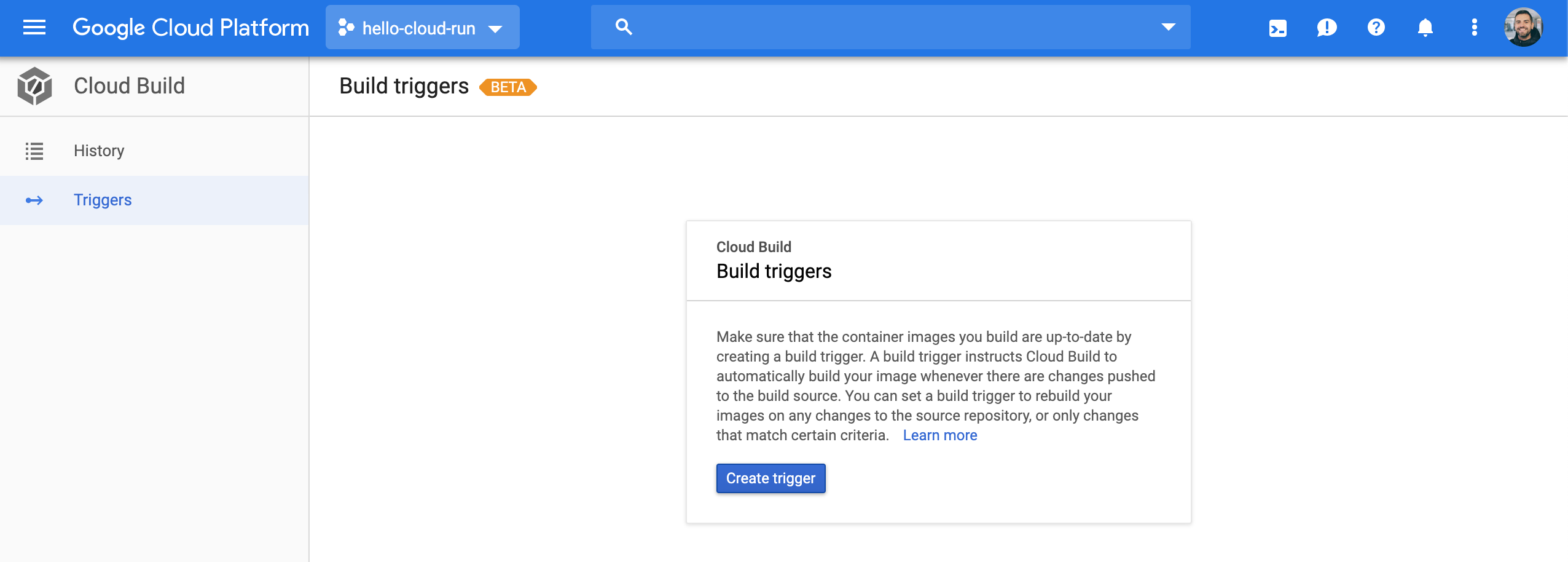 Cloud Build Triggers